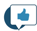positive review thumbs up icon